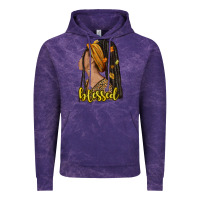 Cloud Purple Fall afro woman blessed Vintage Hoodie - NancyCooperArtShop