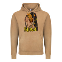 Vintage Camel Fall afro woman blessed Vintage Hoodie - NancyCooperArtShop