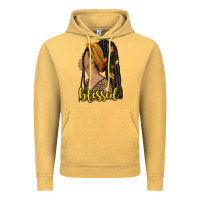 Vintage Mustard Fall afro woman blessed Vintage Hoodie - NancyCooperArtShop