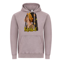 Fall Afro Woman Blessed Vintage Hoodie | Teevron