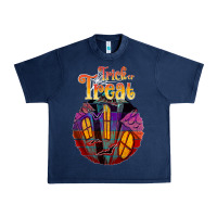 Navy trick treat black Urban Heavy Tee - JahusDesignShop