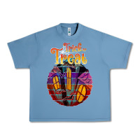 Pebble Blue trick treat black Urban Heavy Tee - JahusDesignShop