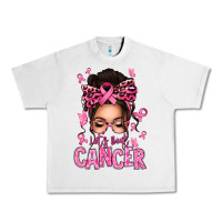 Lunar Rock lets beat cancer afro messy bun Urban Heavy Tee - texasbilliewilder