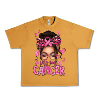 Peanut Butter lets beat cancer afro messy bun Urban Heavy Tee - texasbilliewilder