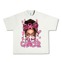 Pistachio lets beat cancer afro messy bun Urban Heavy Tee - texasbilliewilder
