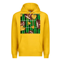 Lemon american football field and hearts seamless pattern Premium Hoodie - BundleAndBundleShop