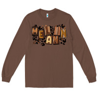 Chestnut melanin with leopard Long Sleeve Tee - CowGirlArtShop