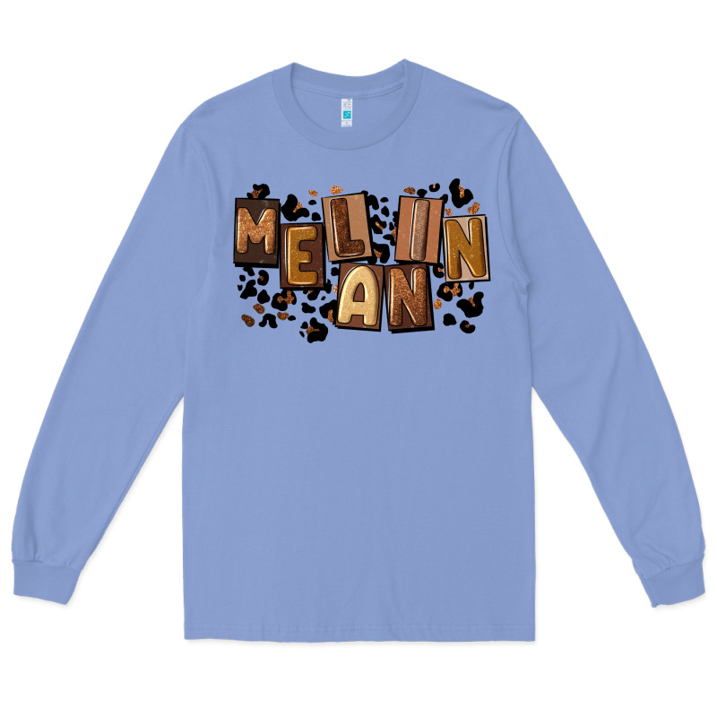 Melanin With Leopard Long Sleeve Tee by CowGirlArtShop | Teevron