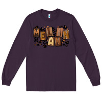 Plum melanin with leopard Long Sleeve Tee - CowGirlArtShop