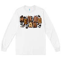White melanin with leopard Long Sleeve Tee - CowGirlArtShop