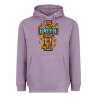 Lavender Western Faith Cross Butterfly Heavyweight Hoodie - LillyAllenDesigns