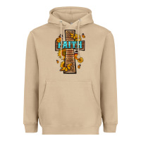 Mushroom Western Faith Cross Butterfly Heavyweight Hoodie - LillyAllenDesigns