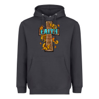 Smoke Western Faith Cross Butterfly Heavyweight Hoodie - LillyAllenDesigns
