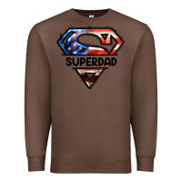 Chestnut American Superdad Premium Sweatshirt - LillyAllenDesigns