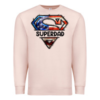 Pale Pink American Superdad Premium Sweatshirt - LillyAllenDesigns