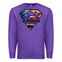 Purple American Superdad Premium Sweatshirt - LillyAllenDesigns