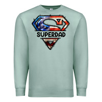 Seafoam American Superdad Premium Sweatshirt - LillyAllenDesigns