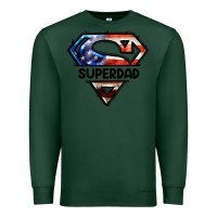 Sports Green American Superdad Premium Sweatshirt - LillyAllenDesigns