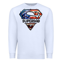White American Superdad Premium Sweatshirt - LillyAllenDesigns