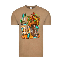 Vintage Coffee Love Turkey Thanksgiving Vintage Tee - texasbilliewilder