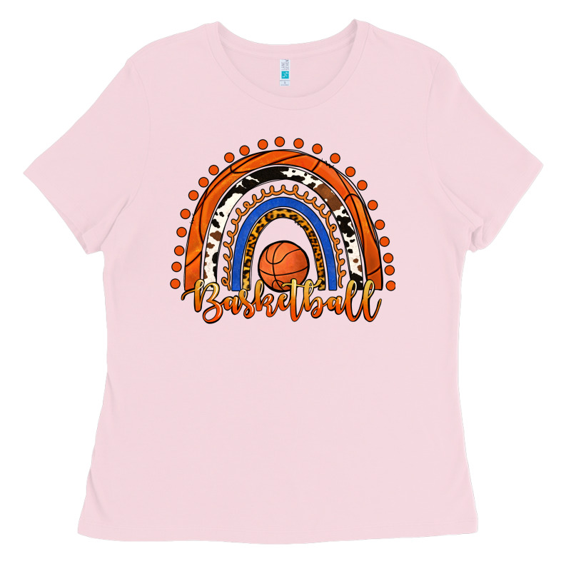 Basketball Rainbow Ladies Tee by RanaPortraitStore | Teevron