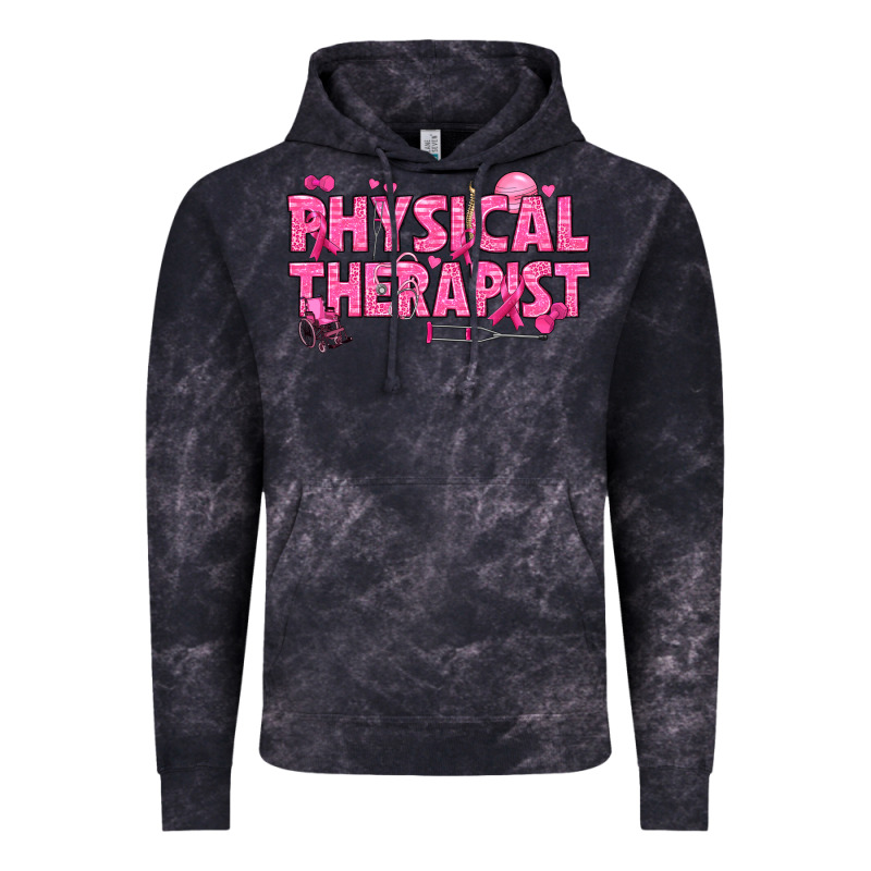 Breast Cancer Physical Therapist Vintage Hoodie by texasbilliewilder | Teevron