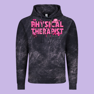 Breast Cancer Physical Therapist Vintage Hoodie Designed By Texasbilliewilder