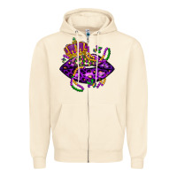 Sandshell mardi gras lips Zipper Hoodie - LillyAllenDesigns