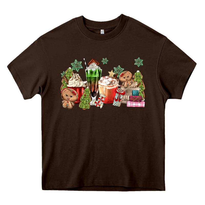 Gingerbread Coffee Heavy Core Tee by MaliasSmallBusiness | Teevron