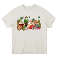 Cream gingerbread coffee Heavy Core Tee - MaliasSmallBusiness