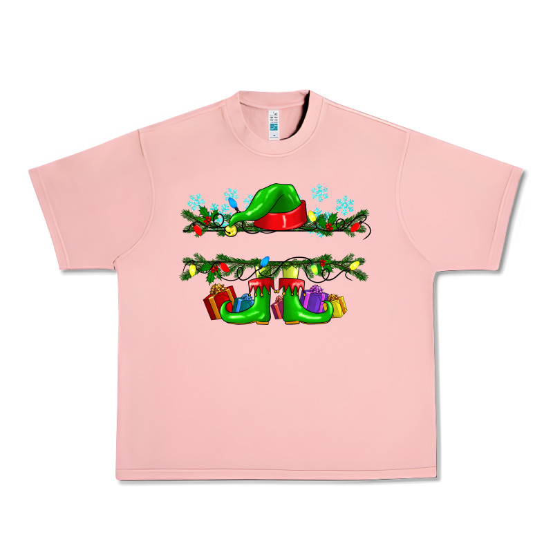 Custom Name Christmas Elf Urban Heavy Tee by texasbilliewilder | Teevron