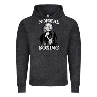 Vintage Black Limited Edition Grandma Addams (Frump)- Normal Is Boring Vintage Hoodie - tuanDangUi