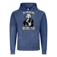 Vintage Denim Limited Edition Grandma Addams (Frump)- Normal Is Boring Vintage Hoodie - tuanDangUi