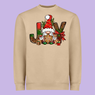 Joy Christmas With Gnome Bbs Heavyweight Sweatshirt Designed By Bundleandbundleshop