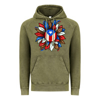 Vintage Olive puerto rico sunflower Vintage Hoodie - texasbilliewilder
