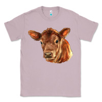 Lilac red angus calf face Classic Tee - LillyAllenDesigns