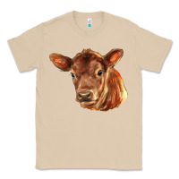 Mushroom red angus calf face Classic Tee - LillyAllenDesigns