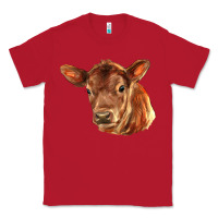 Red red angus calf face Classic Tee - LillyAllenDesigns