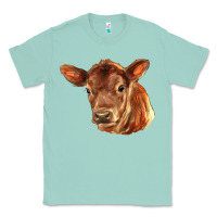 Seafoam red angus calf face Classic Tee - LillyAllenDesigns