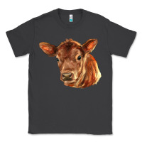 Smoke red angus calf face Classic Tee - LillyAllenDesigns