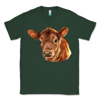 Sports Green red angus calf face Classic Tee - LillyAllenDesigns