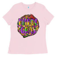 Bubblegum Pink mardi gras Ladies Tee - LillyAllenDesigns