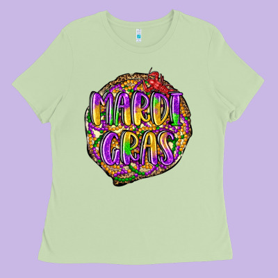 Mardi Gras Ladies Tee Designed By Lillyallendesigns
