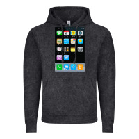 Vintage Black cell phone smartphone mobile app halloween costume Vintage Hoodie - tuanDangUi