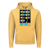 Vintage Mustard cell phone smartphone mobile app halloween costume Vintage Hoodie - tuanDangUi