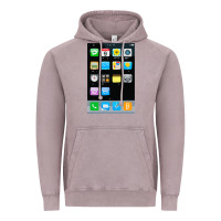 Vintage Zinc cell phone smartphone mobile app halloween costume Vintage Hoodie - tuanDangUi