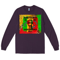 Plum juneteenth is my independence day Long Sleeve Tee - CowGirlArtShop