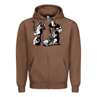 Chestnut monokuma 1 Zipper Hoodie - tuanDangUi