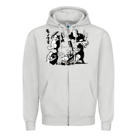 Dove Grey monokuma 1 Zipper Hoodie - tuanDangUi