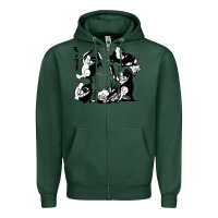 Sports Green monokuma 1 Zipper Hoodie - tuanDangUi